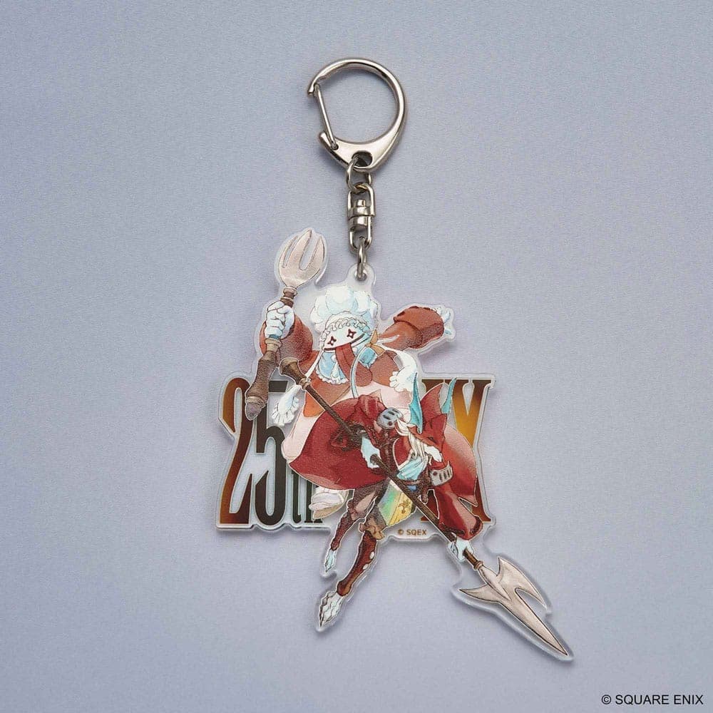 Final Fantasy IX Acrylic Keychain 25th Anniversary Quina & Freija