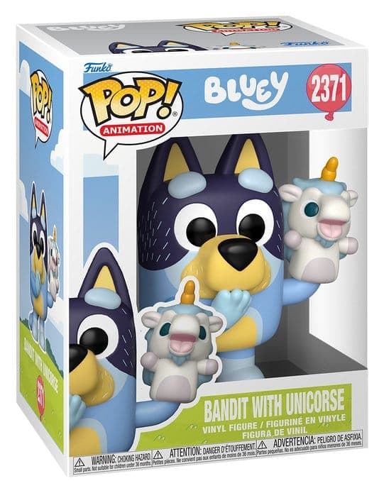 Bluey: Funko Pop! Animation - Bandit With Unicourse (Vinyl Figure 2371)